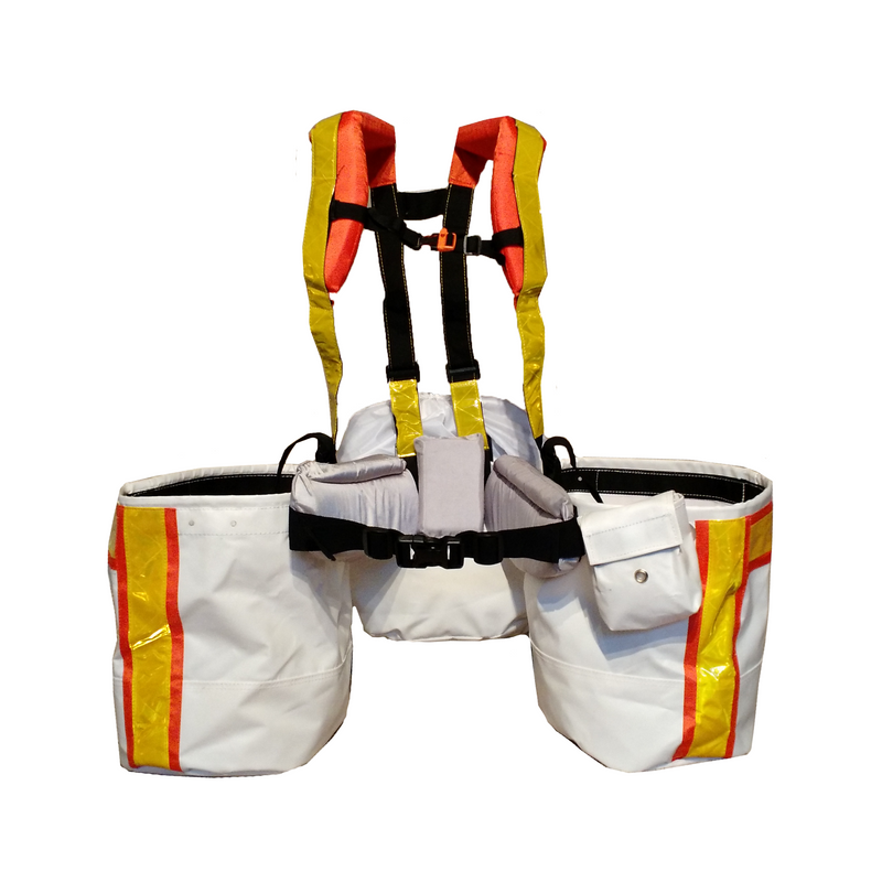 Bushpro Hi-Vis 3-Pouch Tree Planting Bag,EQUIPMENTTRADESPLNTNG BAG,BUSHPRO,Gear Up For Outdoors,