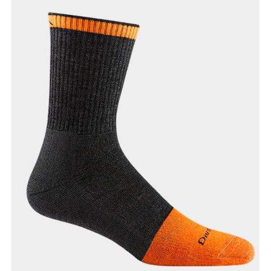 Darn Tough Mens Steely Micro Crew Cushion Work Sock,MENSSOCKSMEDIUM,DARN TOUGH,Gear Up For Outdoors,