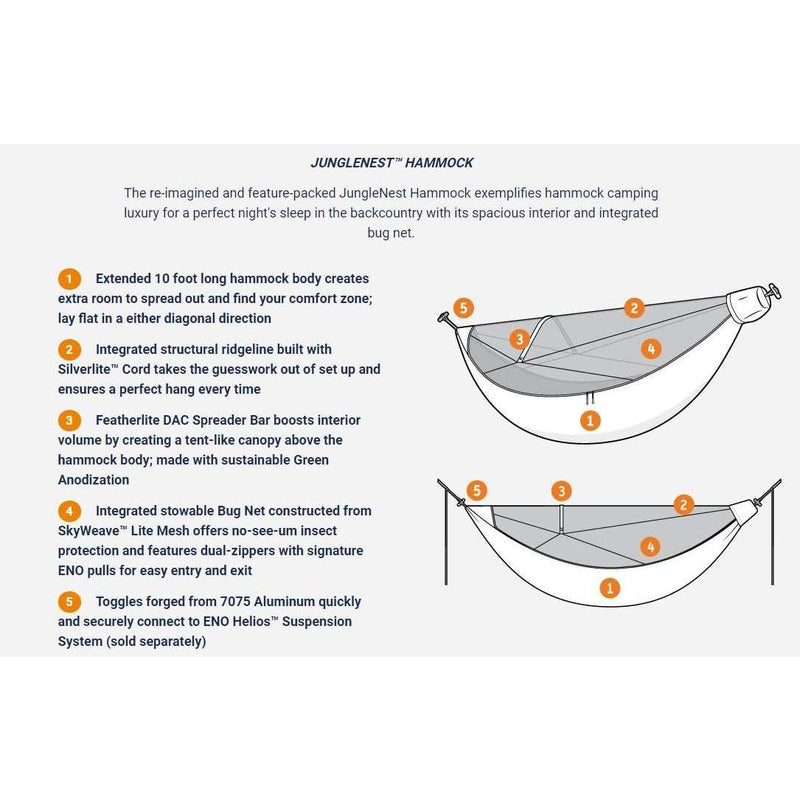 ENO JungleNest Hammock,EQUIPMENTFURNITUREHAMMOCKS,ENO,Gear Up For Outdoors,