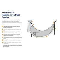 Eno TravelNest Hammock Combo,EQUIPMENTFURNITUREHAMMOCKS,ENO,Gear Up For Outdoors,