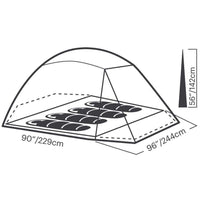 Eureka Kohana 4P Tent (4 Person/3 Season),EQUIPMENTTENTS4 PERSON,EUREKA,Gear Up For Outdoors,