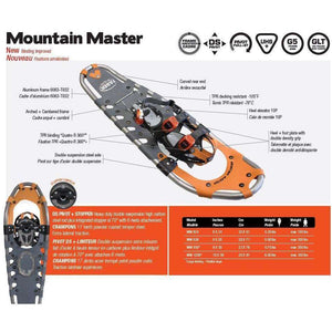 Faber Mountain Master Snowshoe [Max 300Lbs] 4 Styles,EQUIPMENTSNOWSHOESTECHNICAL,FABER,Gear Up For Outdoors,