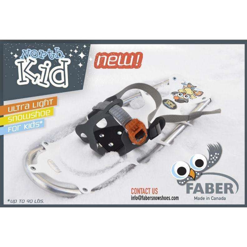 Faber North Kid Snowshoe [Max 90-125Lbs] 2 Styles,EQUIPMENTSNOWSHOESTECHNICAL,FABER,Gear Up For Outdoors,