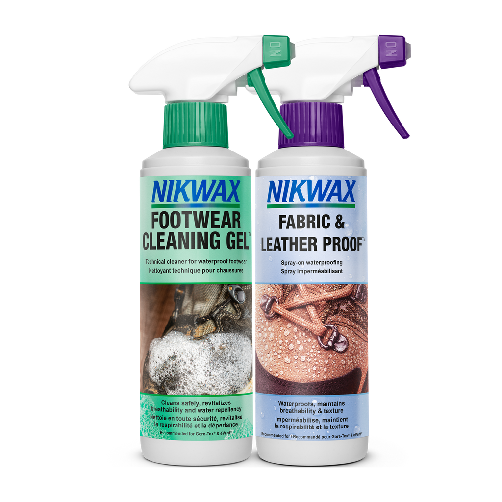 Nikwax Fabric & Leather Proof Duo Pac,EQUIPMENTMAINTAINFOOTWEARPT,NIKWAX,Gear Up For Outdoors,