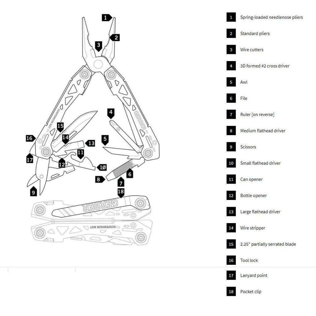 Gerber Suspension-NXT Multi-Tool,EQUIPMENTTOOLSMULTITOOLS,GERBER,Gear Up For Outdoors,