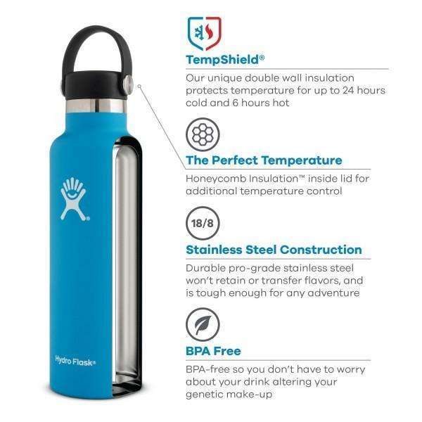 Hydro Flask 18 oz Standard Mouth Bottle,EQUIPMENTHYDRATIONWATBLT IMT,HYDRO FLASK,Gear Up For Outdoors,