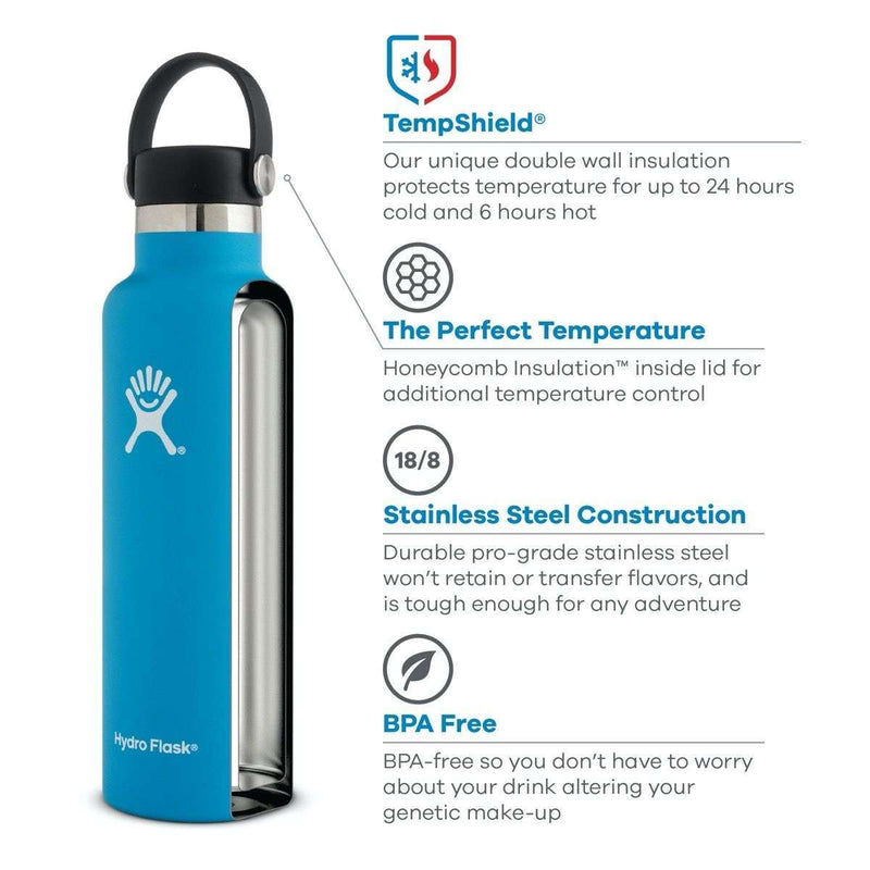 Hydro Flask 21oz Standard Mouth Bottle,EQUIPMENTHYDRATIONWATBLT IMT,HYDRO FLASK,Gear Up For Outdoors,