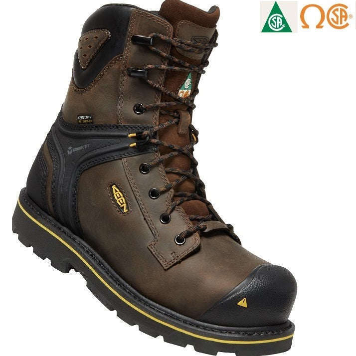 Keen Mens CSA  Abitibi II 8 inch Waterproof Safety Work Boot (Carbon Fiber Toe),MENSFOOTWEARSAFTEY CSA,KEEN,Gear Up For Outdoors,