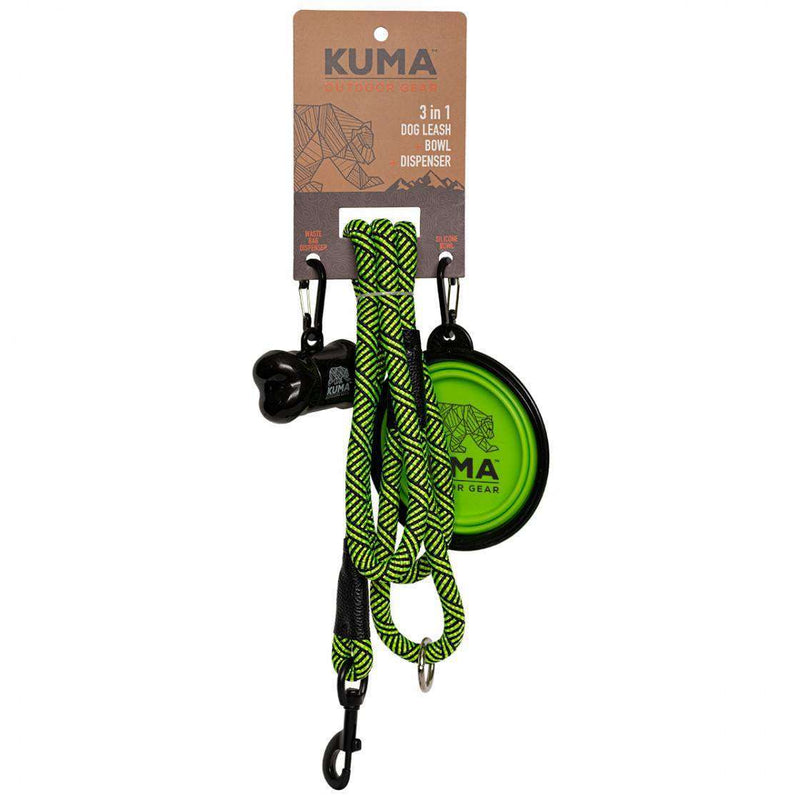 Kuma 3-In-1 Dog Leash, Bowl & Dispenser,EQUIPMENTTOOLSPET ACCESSORIES,KUMA,Gear Up For Outdoors,