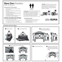 Kuma Bear Den Gazebo,EQUIPMENTTENTSSHELTERS,KUMA,Gear Up For Outdoors,