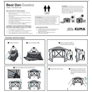 Kuma Bear Den Gazebo,EQUIPMENTTENTSSHELTERS,KUMA,Gear Up For Outdoors,