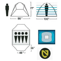 Nemo Aurora Highrise 4P Tent (4 Person/3 Season),EQUIPMENTTENTS4 PERSON,NEMO EQUIPMENT INC.,Gear Up For Outdoors,