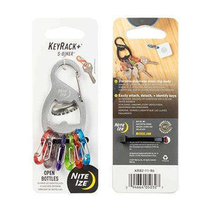 Nite Ize Key Rack + S-Biner Stainless,EQUIPMENTTOOLSACCESSORYS,NITEIZE,Gear Up For Outdoors,