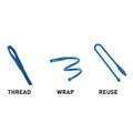 Nite Ize Reusable Gear Tie Coradable Tie 3" - 4 Pack,EQUIPMENTMAINTAINFASTNERS,NITEIZE,Gear Up For Outdoors,