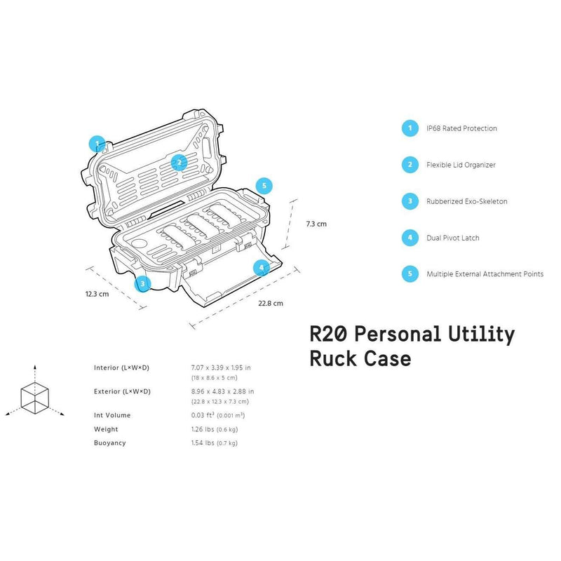 Pelican Ruck Personal Utility Protective Case - 3 Sizes,EQUIPMENTSTORAGEHARD SIDED,PELICAN,Gear Up For Outdoors,