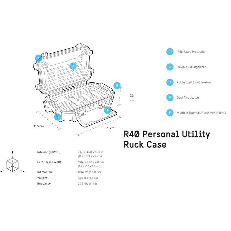 Pelican Ruck Personal Utility Protective Case - 3 Sizes,EQUIPMENTSTORAGEHARD SIDED,PELICAN,Gear Up For Outdoors,