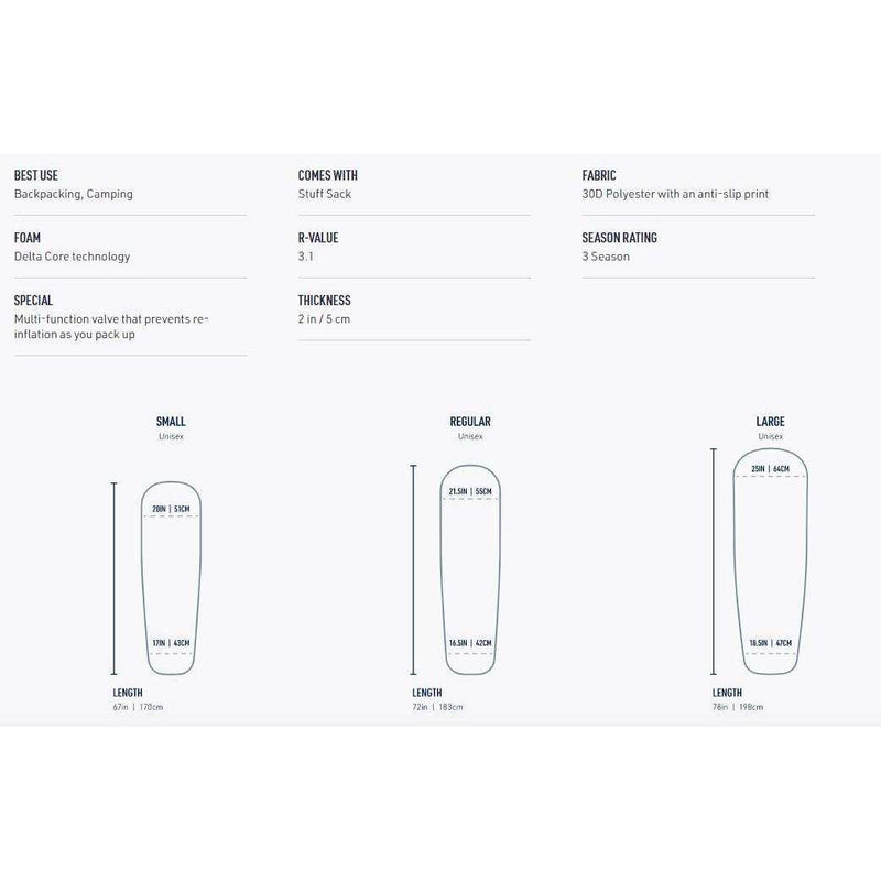 Sea To Summit Comfort Light Self Inflating Mat (2 Sizes),EQUIPMENTSLEEPINGMATTS FOAM,SEA TO SUMMIT,Gear Up For Outdoors,