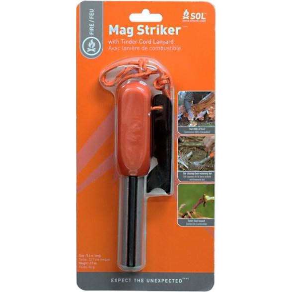 SOL Mag Striker with Tinder Cord,EQUIPMENTPREVENTIONFIRST AID,SOL,Gear Up For Outdoors,