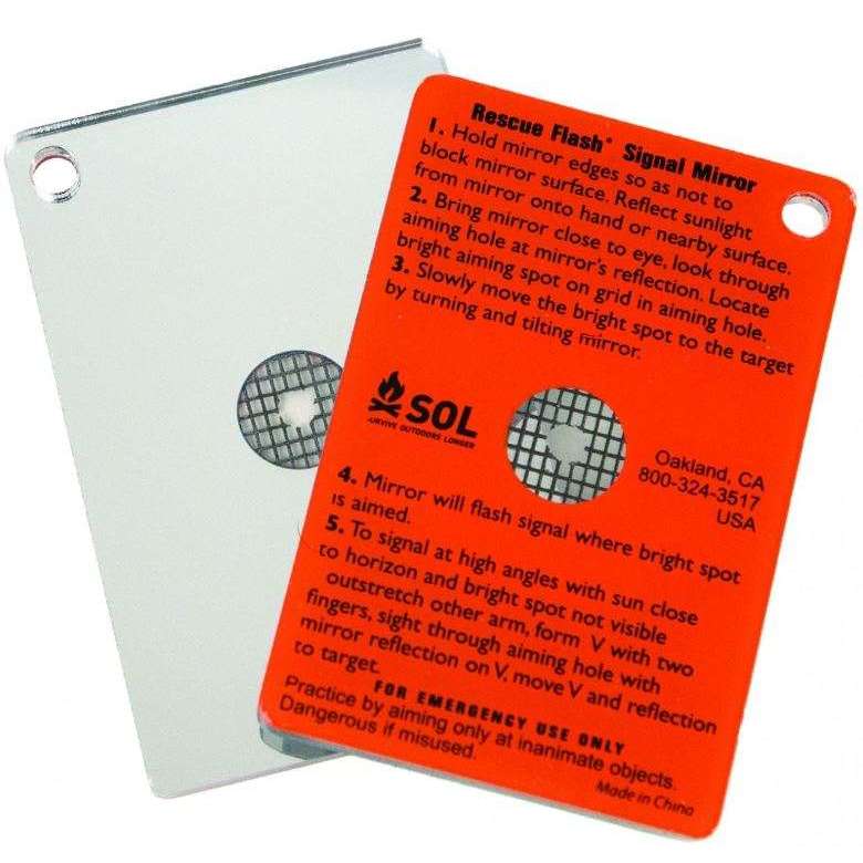 SOL Rescue Flash Floating Mirror,EQUIPMENTPREVENTIONFIRST AID,SURVIVE OUTDOORS LONGER,Gear Up For Outdoors,