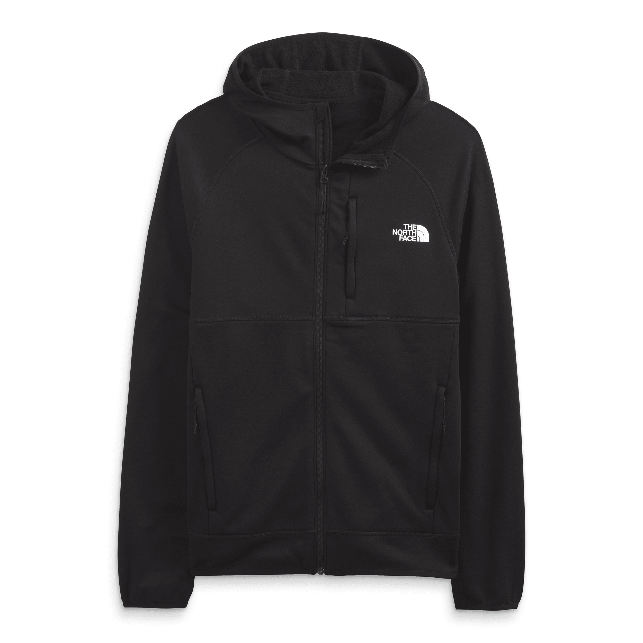 North face zip ups top