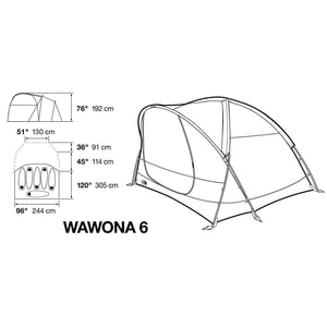 The North Face Wawona 6P Tent (6 Person/3 Season) Updated,EQUIPMENTTENTS5+ PERSON,THE NORTH FACE,Gear Up For Outdoors,