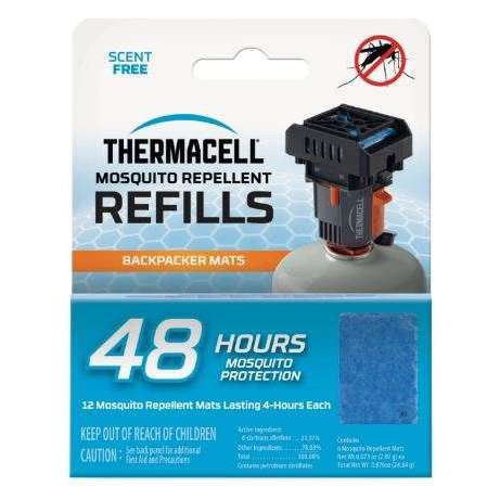 Thermacell Backpacker Mat-Only Refill - 48 Hours,EQUIPMENTPREVENTIONBUG STUFF,THERMACELL,Gear Up For Outdoors,