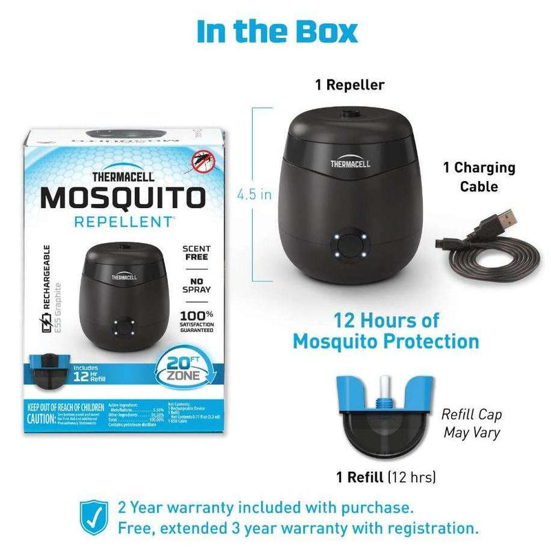 Thermacell E55 Rechargeable Mosquito Repeller,EQUIPMENTPREVENTIONBUG STUFF,THERMACELL,Gear Up For Outdoors,