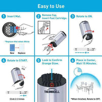 Thermacell Patio Shield Mosquito Repeller Metal Edition,EQUIPMENTPREVENTIONBUG STUFF,THERMACELL,Gear Up For Outdoors,