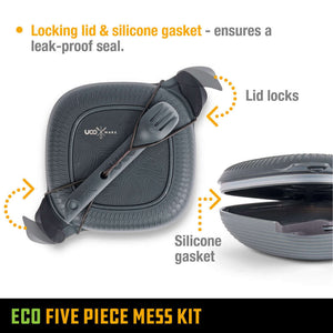 UCO ECO 5-Piece Mess Kit,EQUIPMENTCOOKINGTABLEWARE,UCO,Gear Up For Outdoors,