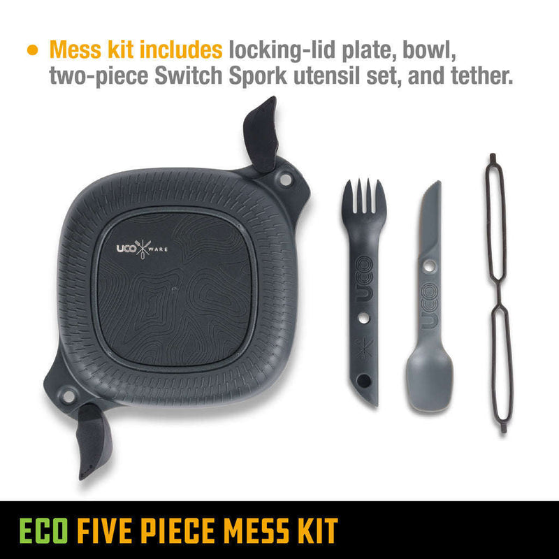 UCO ECO 5-Piece Mess Kit,EQUIPMENTCOOKINGTABLEWARE,UCO,Gear Up For Outdoors,