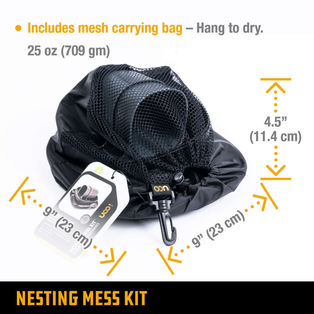 Mesh bag for mess kit clearance