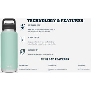 Yeti Rambler 36oz Bottle With Chug Cap,EQUIPMENTHYDRATIONWATBLT IMT,YETI,Gear Up For Outdoors,