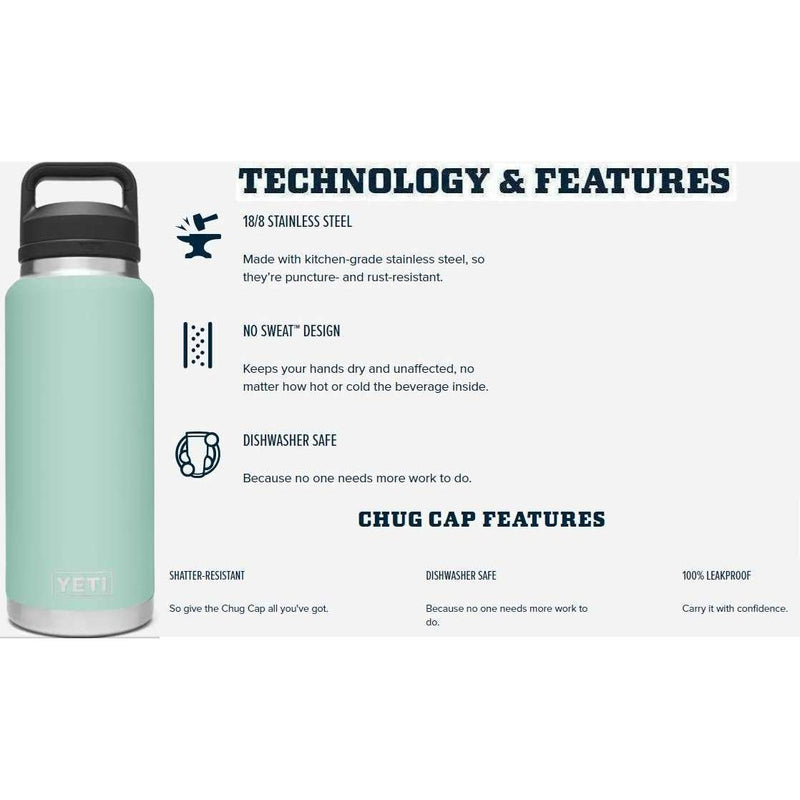 Yeti Rambler 36oz Bottle With Chug Cap,EQUIPMENTHYDRATIONWATBLT IMT,YETI,Gear Up For Outdoors,